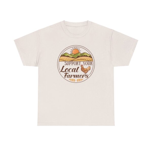 Support Your Local Farmers - Unisex Heavy Cotton Tee - Image 5