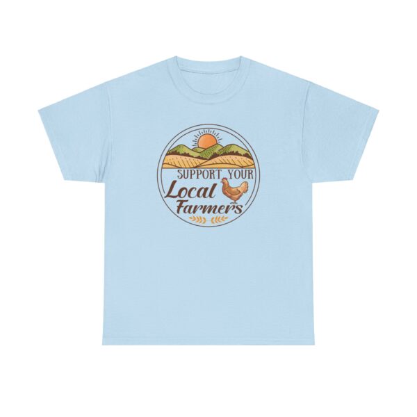 Support Your Local Farmers - Unisex Heavy Cotton Tee - Image 9