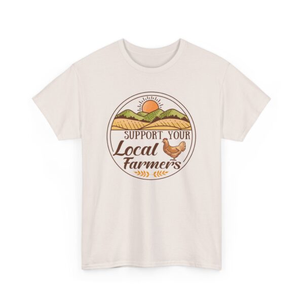 Support Your Local Farmers - Unisex Heavy Cotton Tee - Image 7